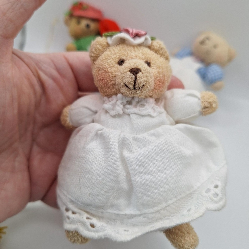 Lot of 6 Vintage Ornaments Bears, Horse & Mouse Adorable Some Possible Hand made - Picture 11 of 12